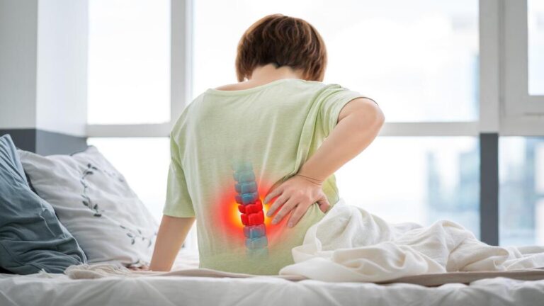 Woman Suffering from Herniated Disc